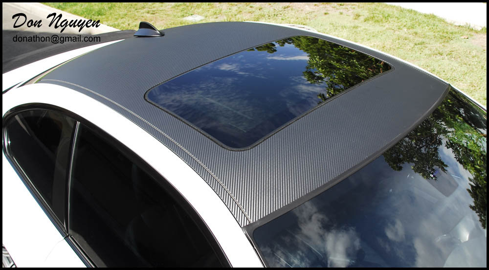 Vinyl car roof wrap in gloss black, Black gloss vinyl roof …