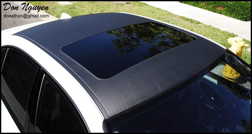 carbon fiber roof wrap